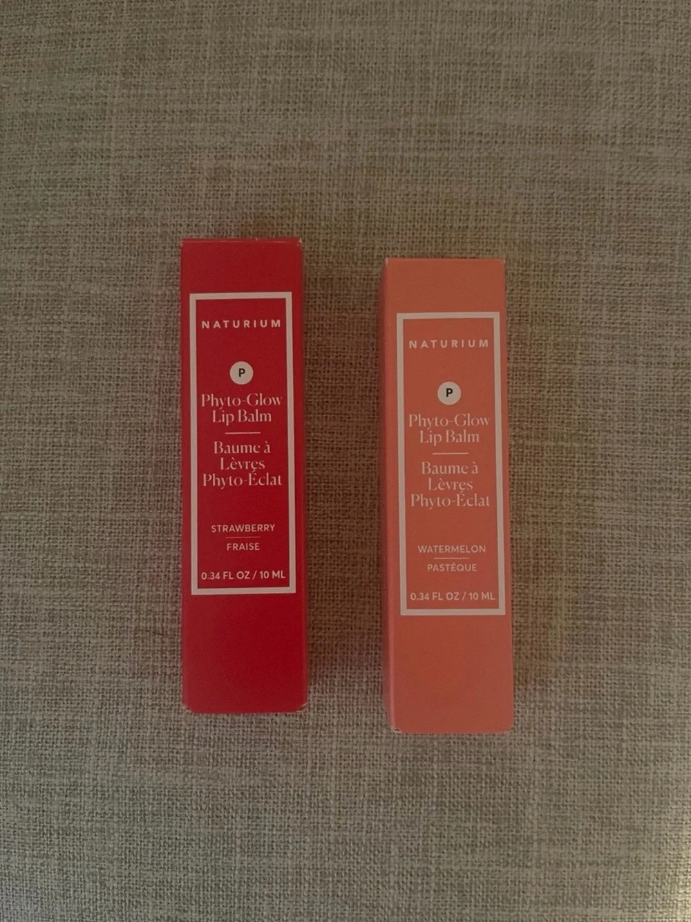 NWT Set of 2 Naturium Phyto-Glow Lip Balm - Strawberry & Watermelon